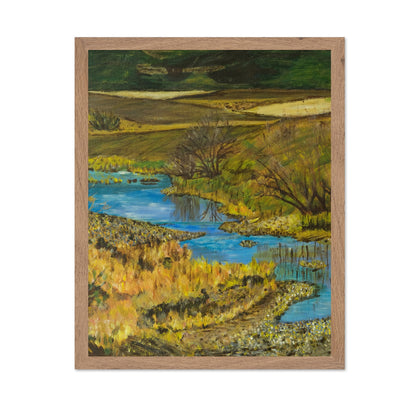 Golden River Landscape