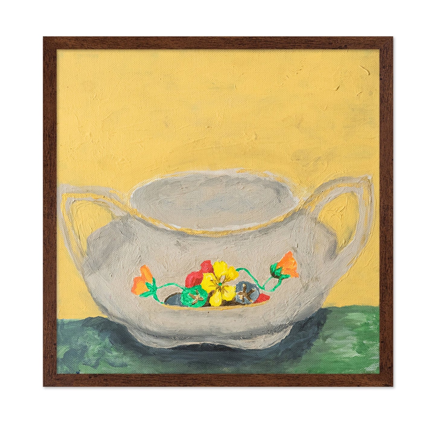 Floral Sugar Bowl
