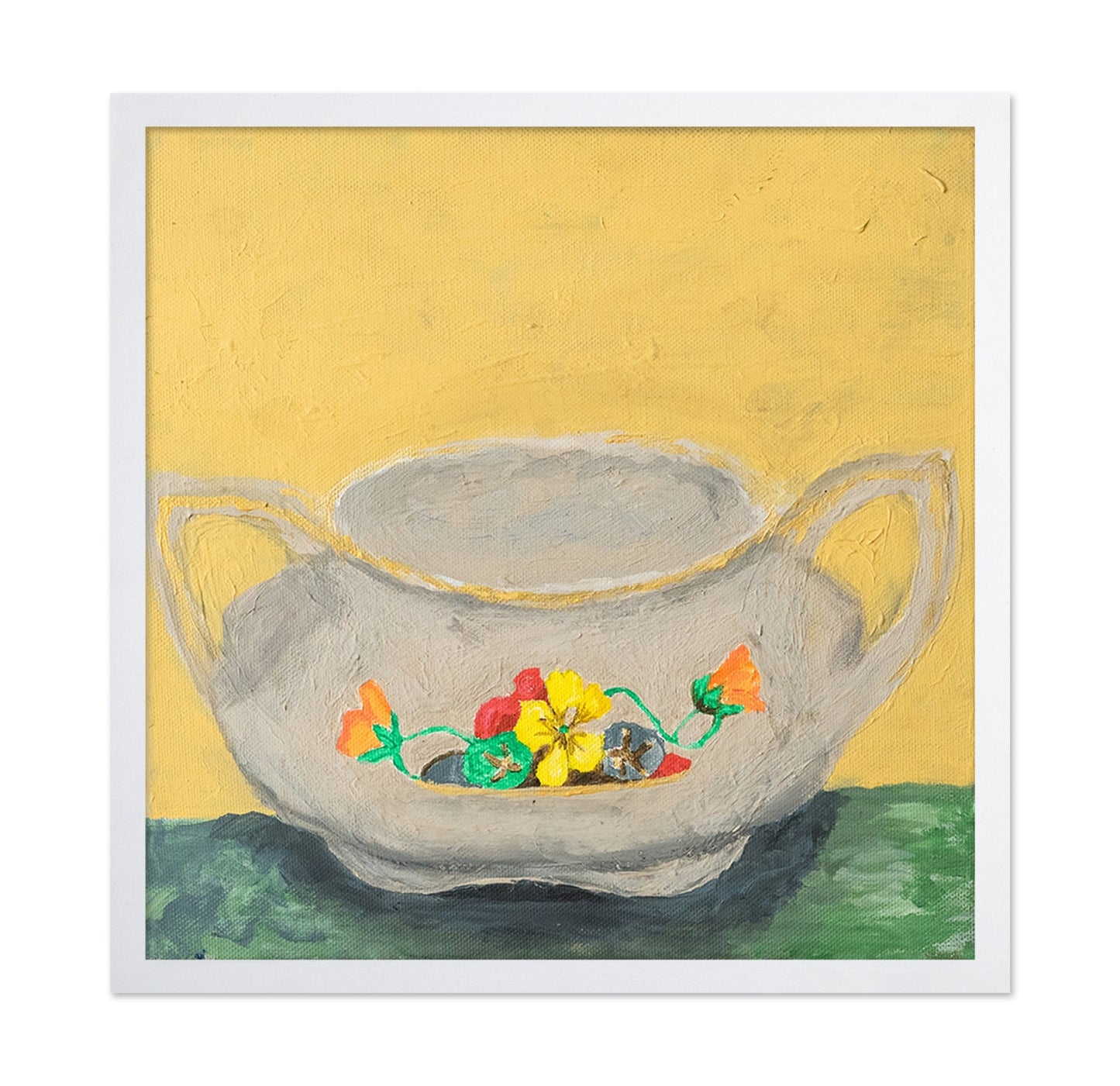 Floral Sugar Bowl