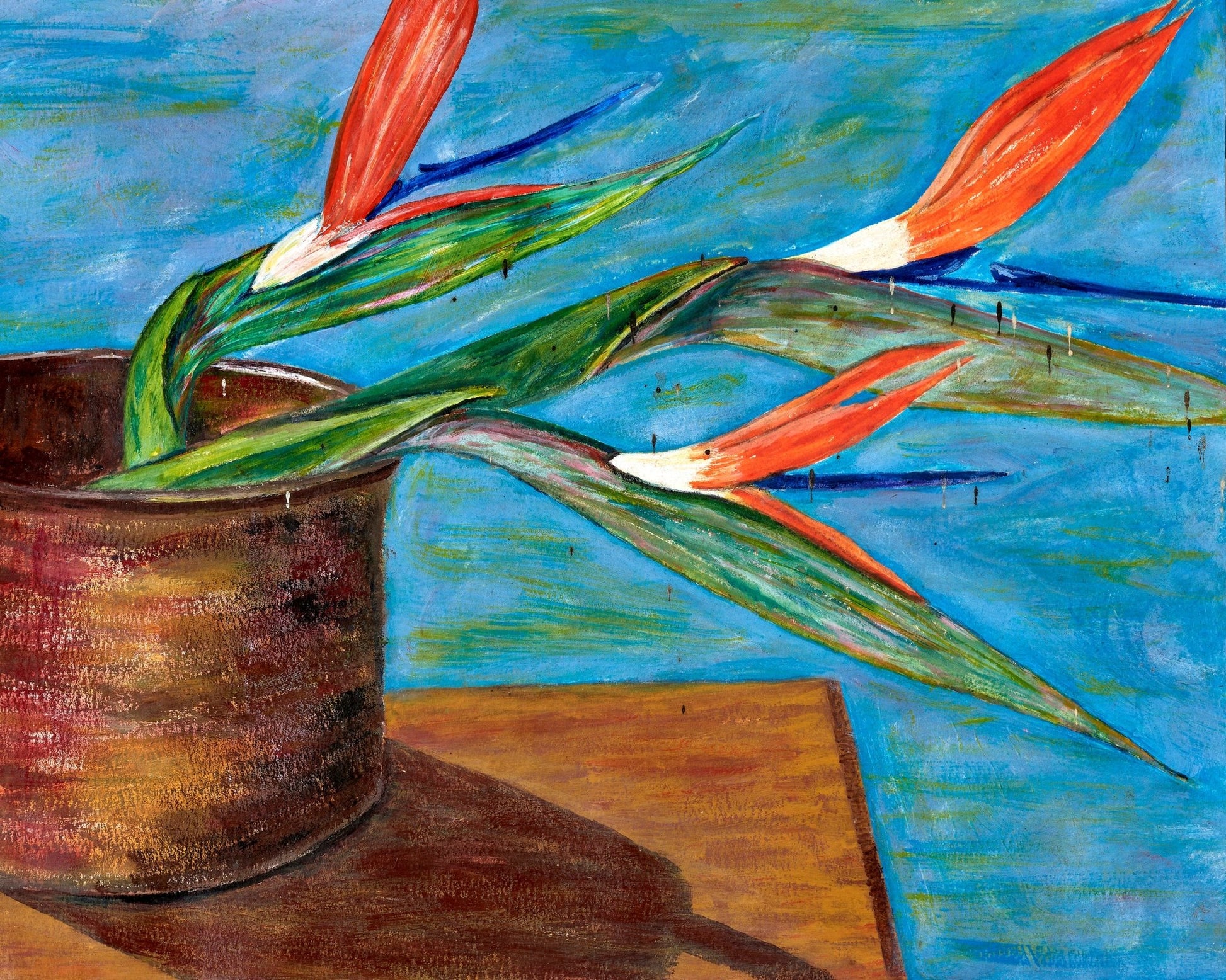 Tropical Flower Pot