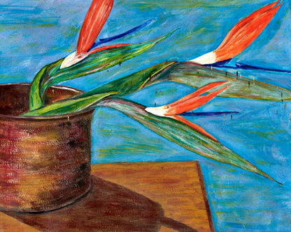 Tropical Flower Pot