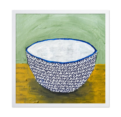 Patterned Blue Bowl