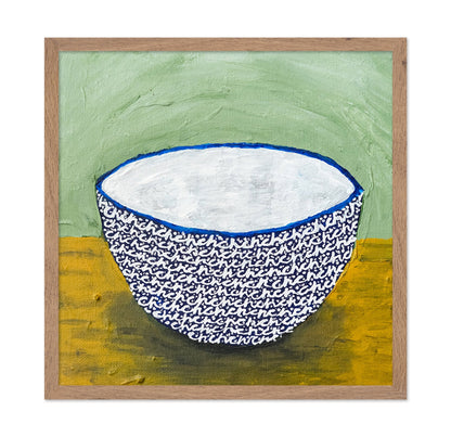 Patterned Blue Bowl