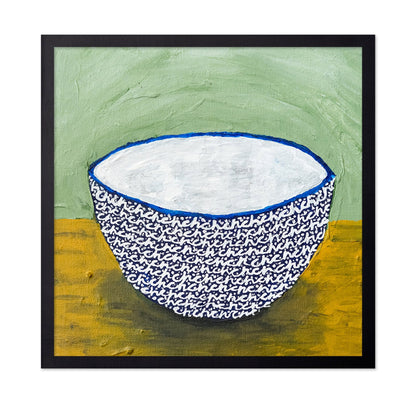 Patterned Blue Bowl