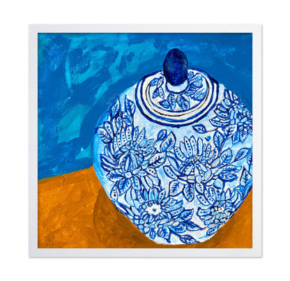 Blue Floral Vase No3
