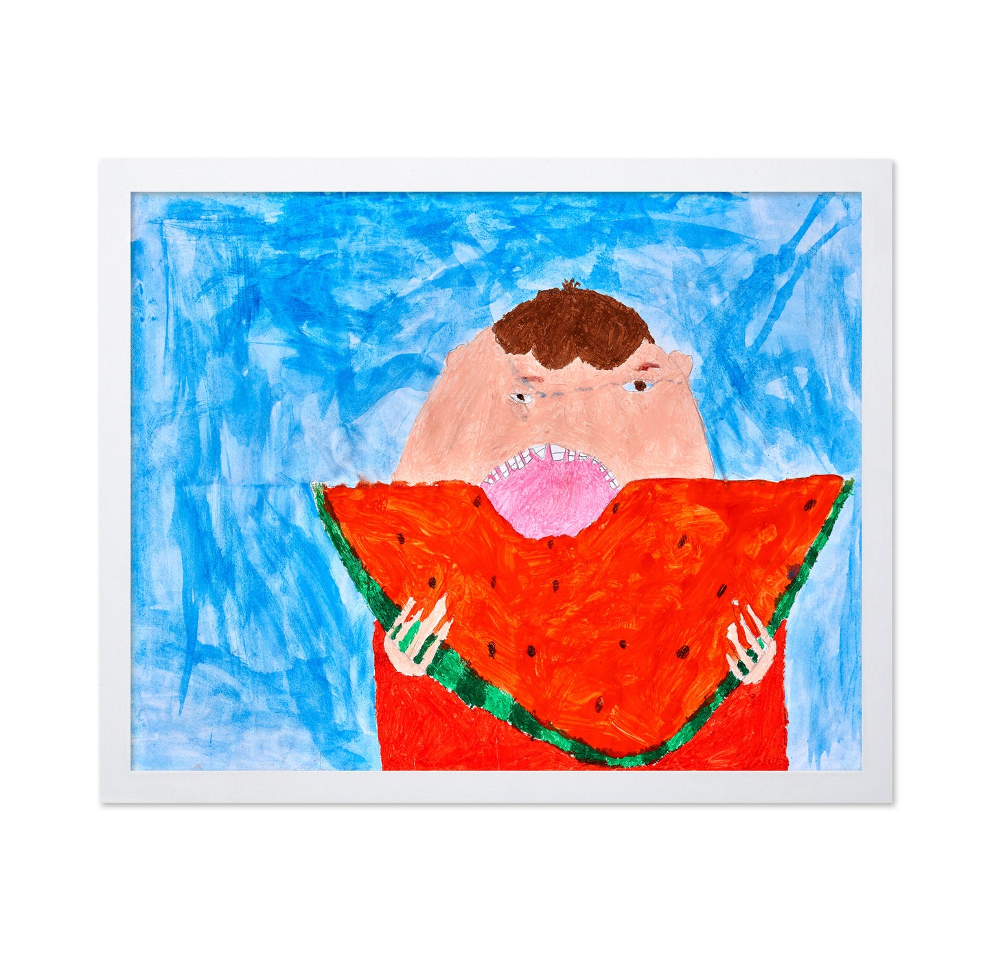 Boy Eating Watermelon