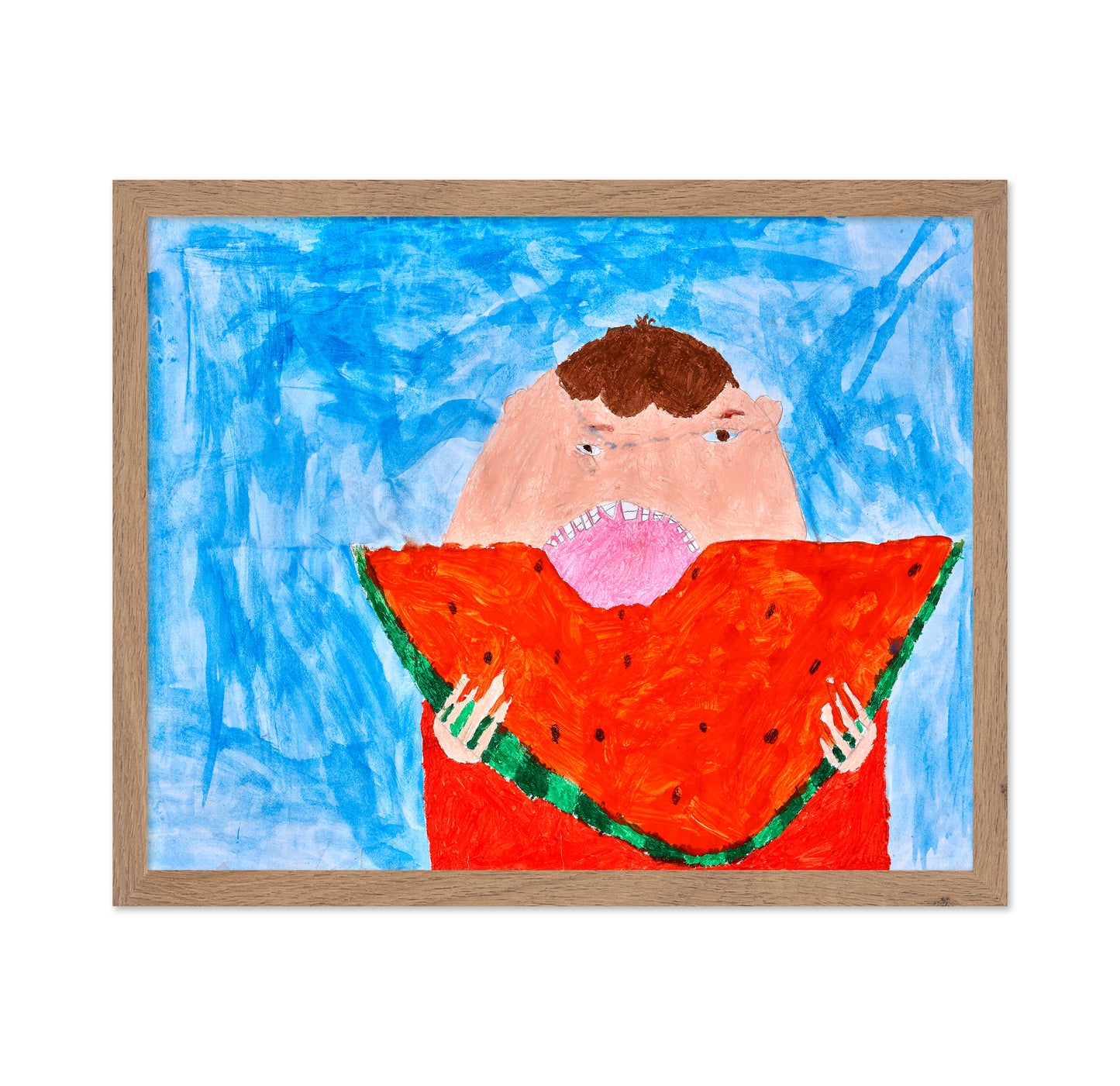 Boy Eating Watermelon