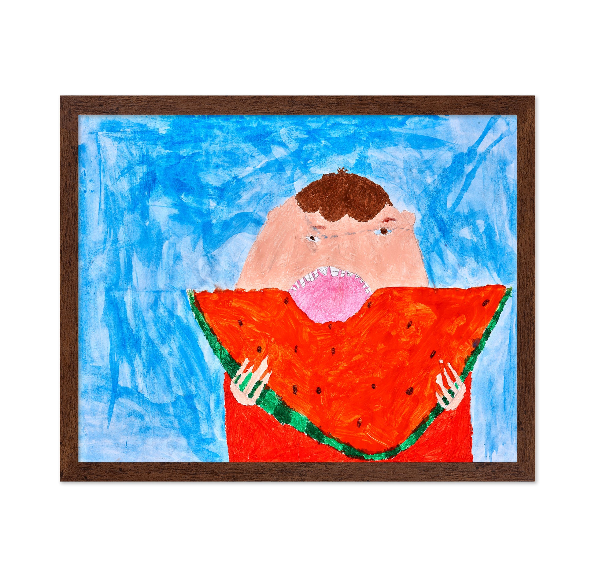 Boy Eating Watermelon
