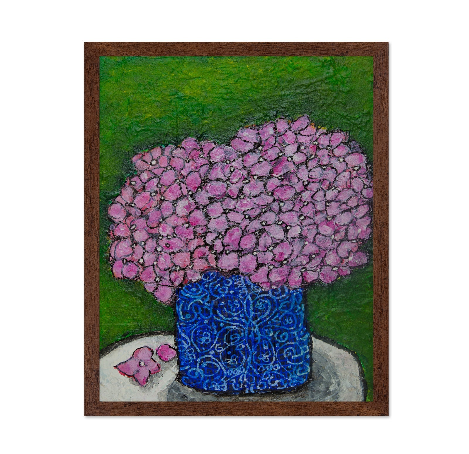 Pink Hydrangea Vase