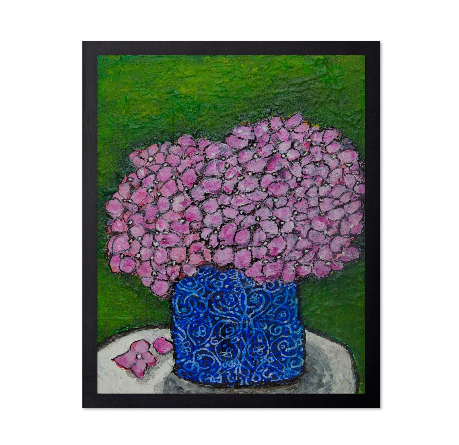 Pink Hydrangea Vase