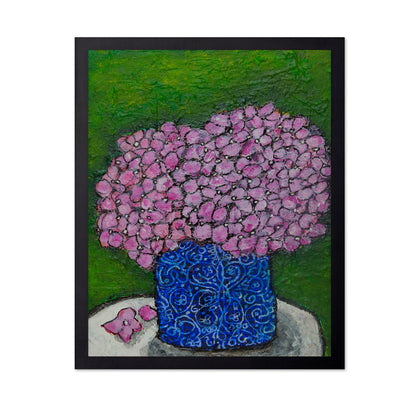 Pink Hydrangea Vase