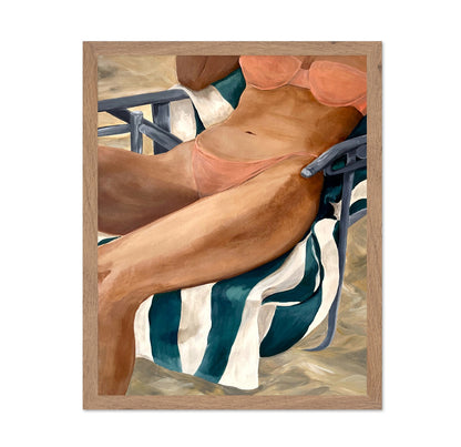 Sunbathing Woman In Bikini