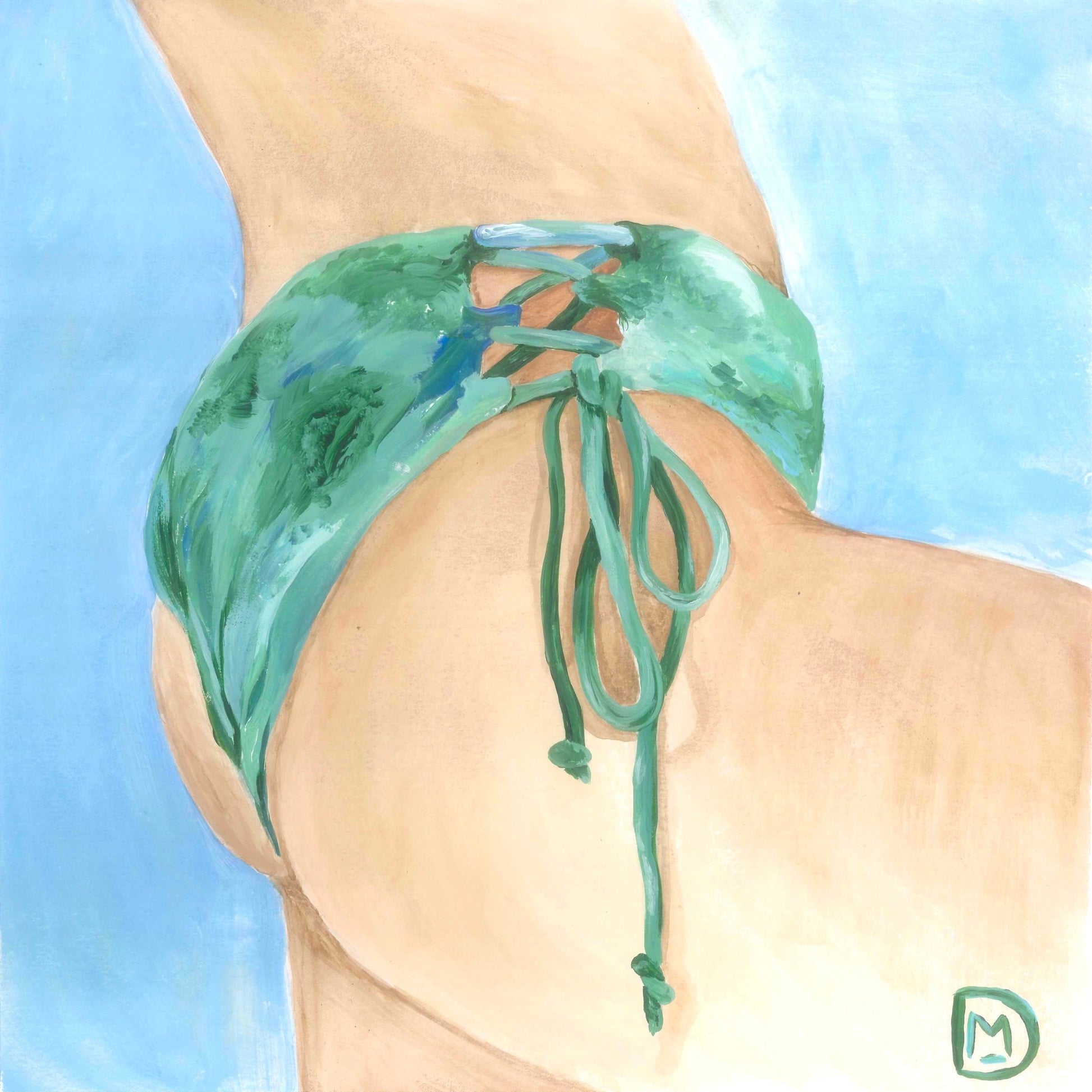 Green Bikini Close Up