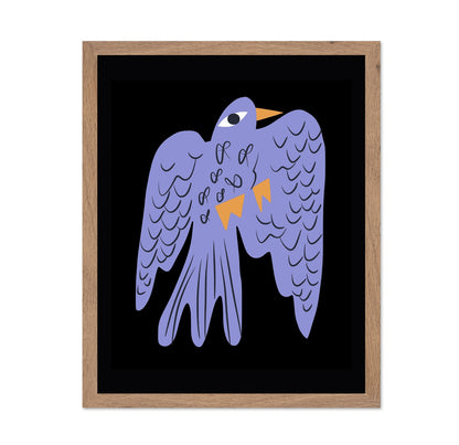 Stylized Purple Bird