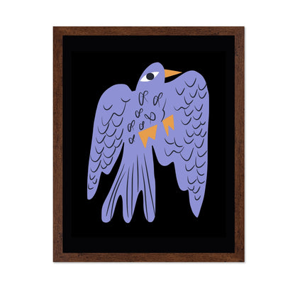 Stylized Purple Bird