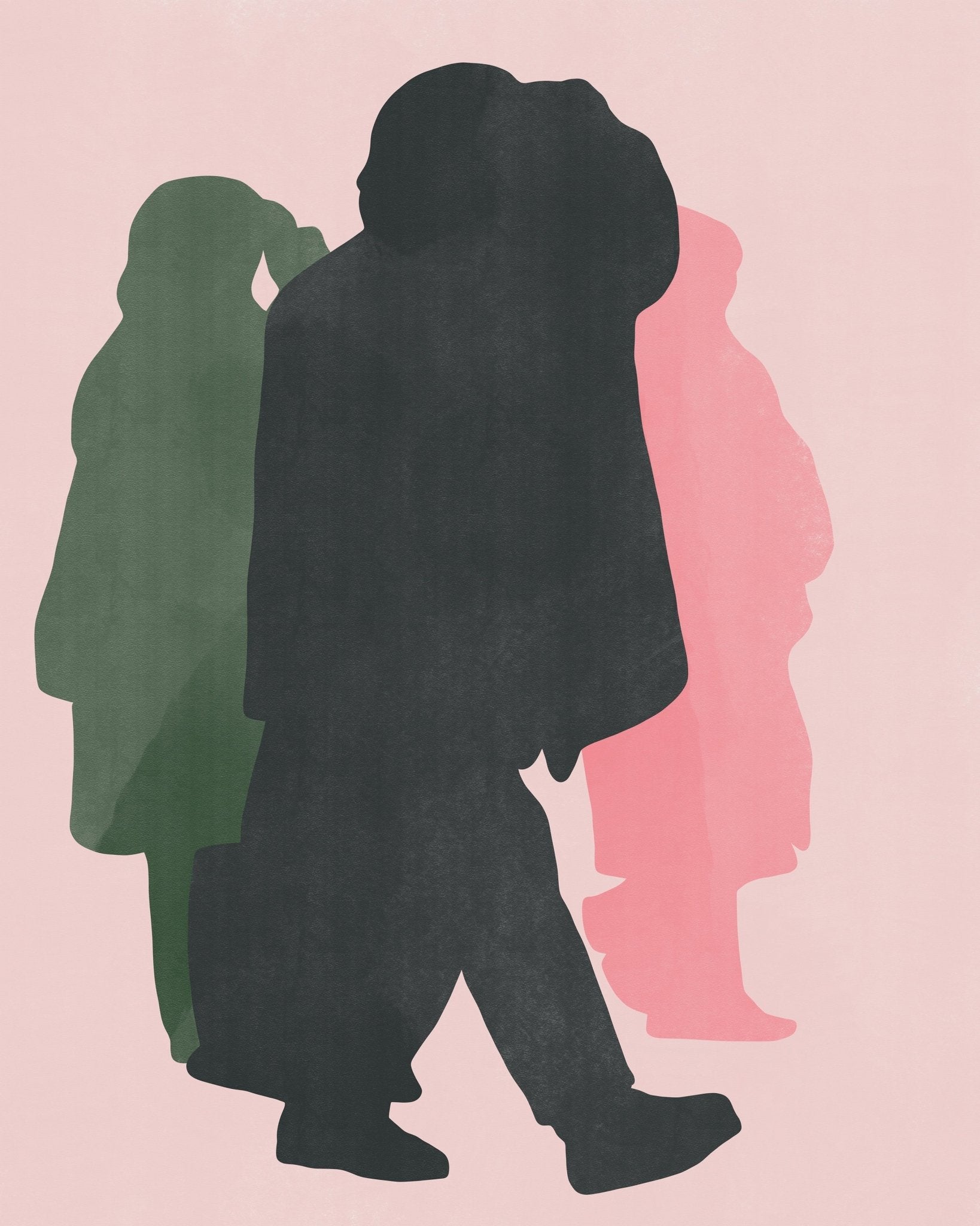 Three Figures Silhouette