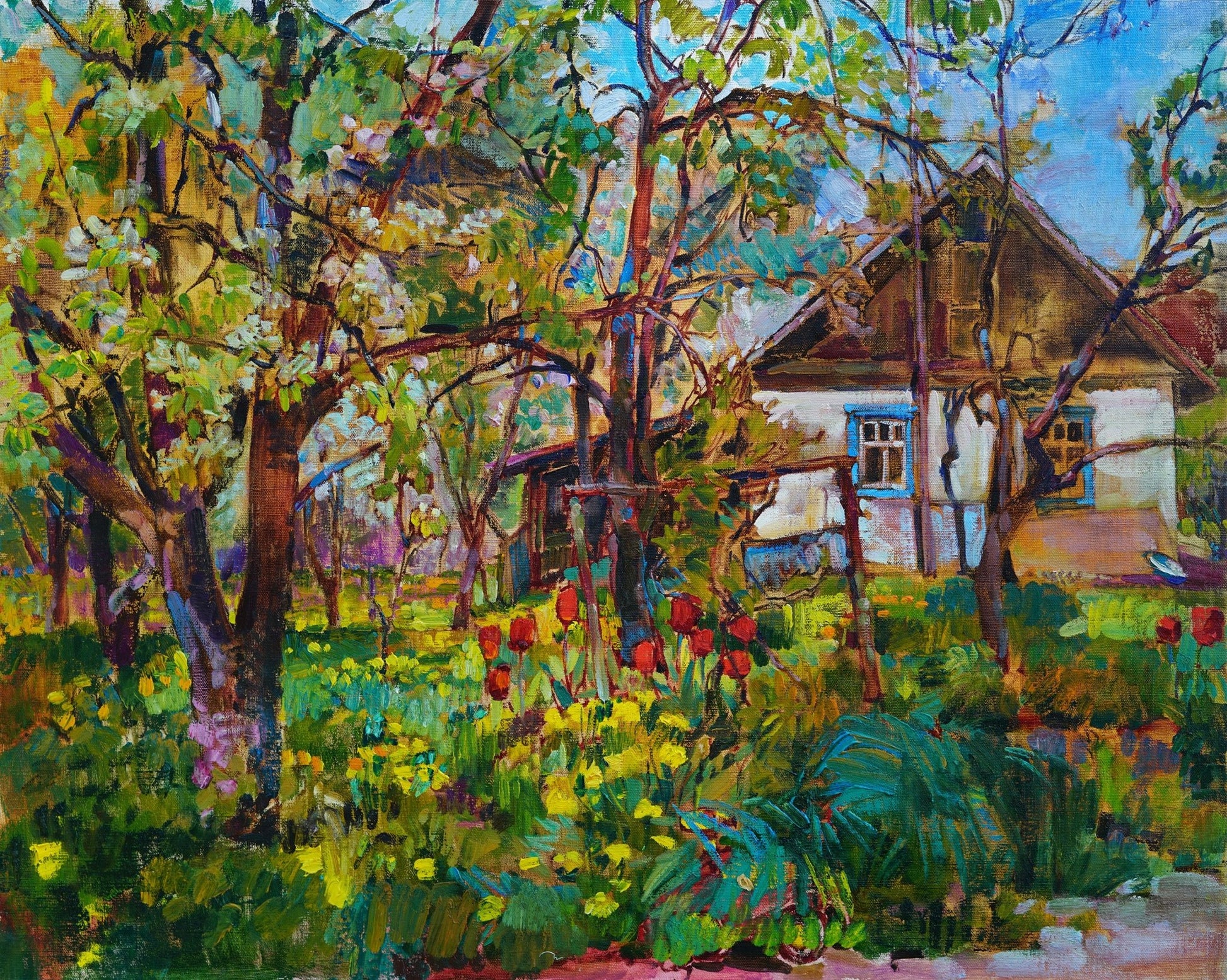 Garden Cottage Scene