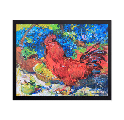 Rooster And Grapes