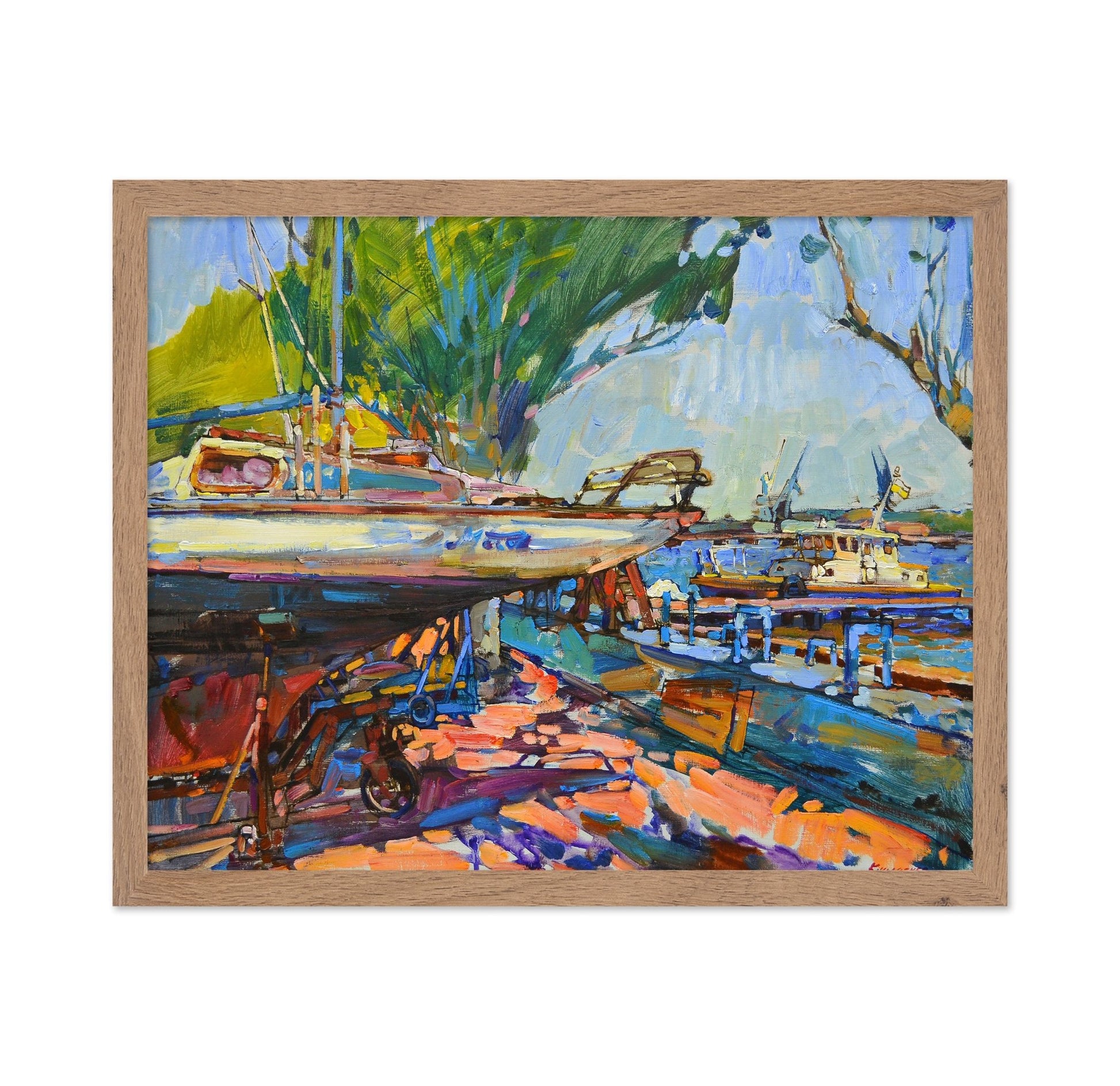 Harbor Boats Scene No3