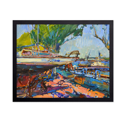 Harbor Boats Scene No3