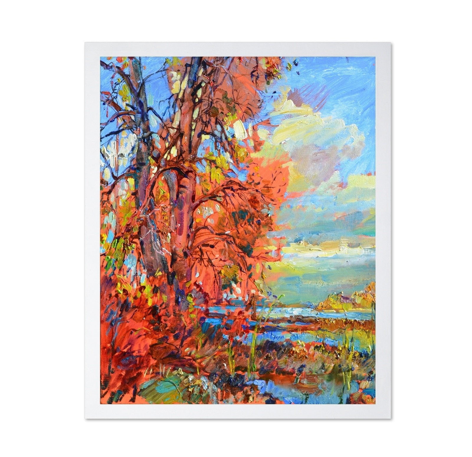 Crimson Tree Landscape