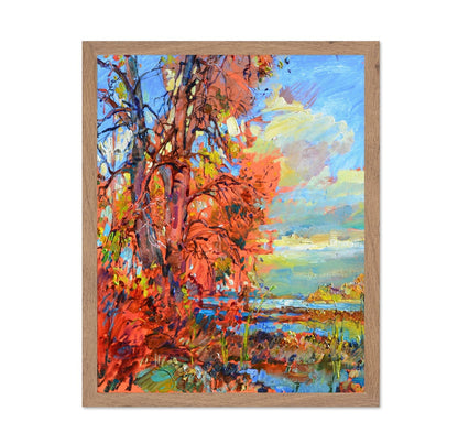 Crimson Tree Landscape