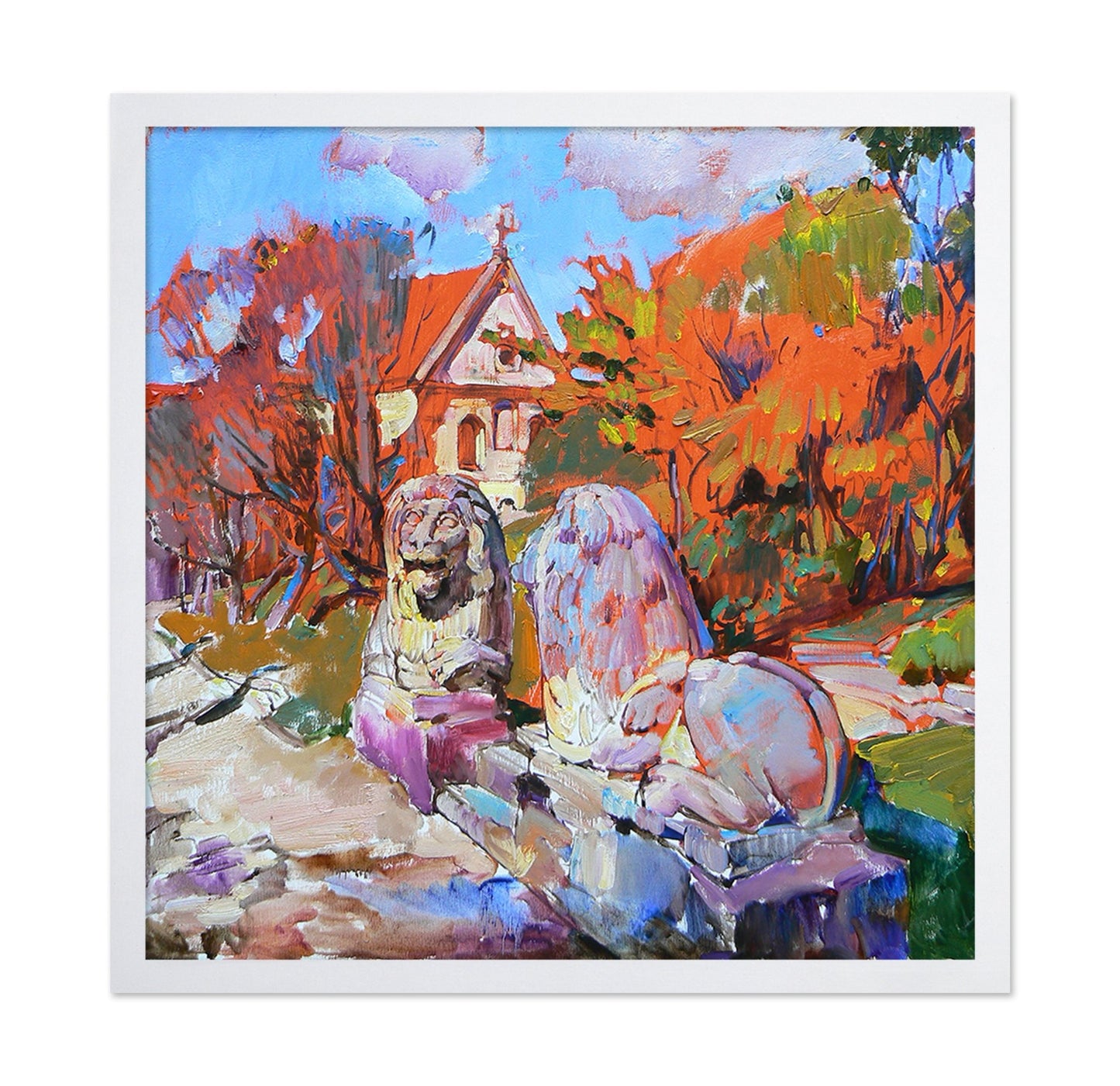 Autumn Garden Lions