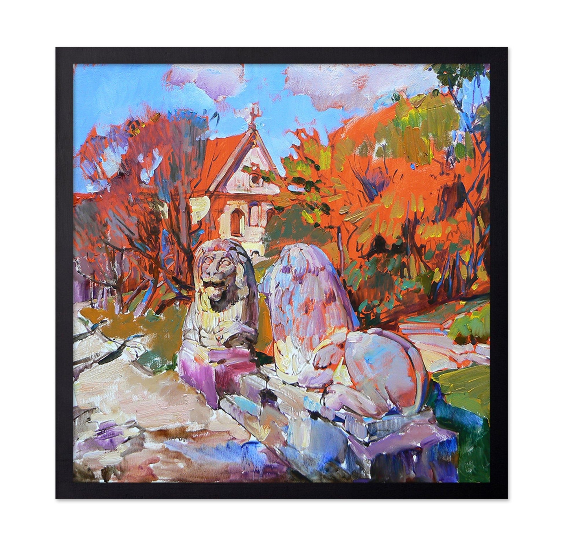 Autumn Garden Lions