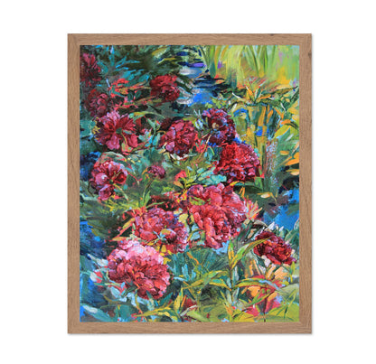 Crimson Garden Blooms