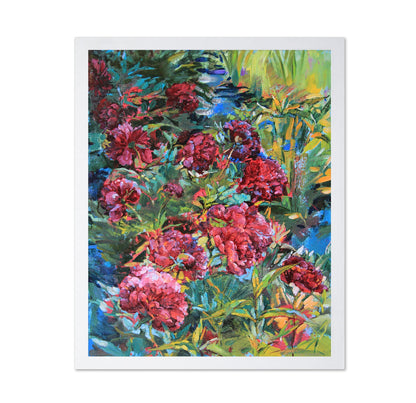 Crimson Garden Blooms