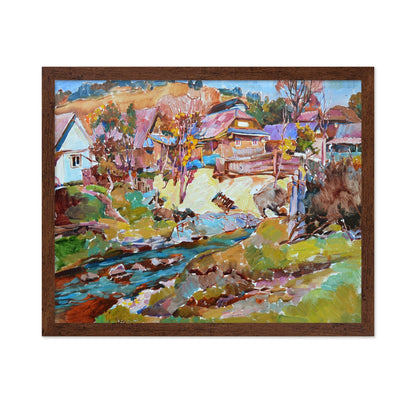 Countryside Stream Village