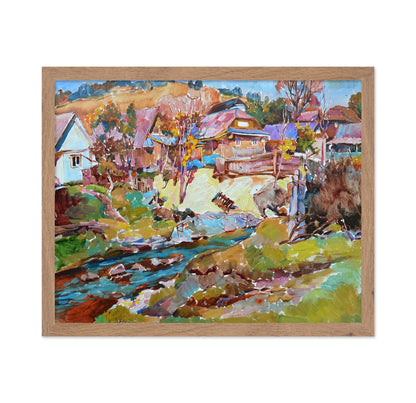 Countryside Stream Village