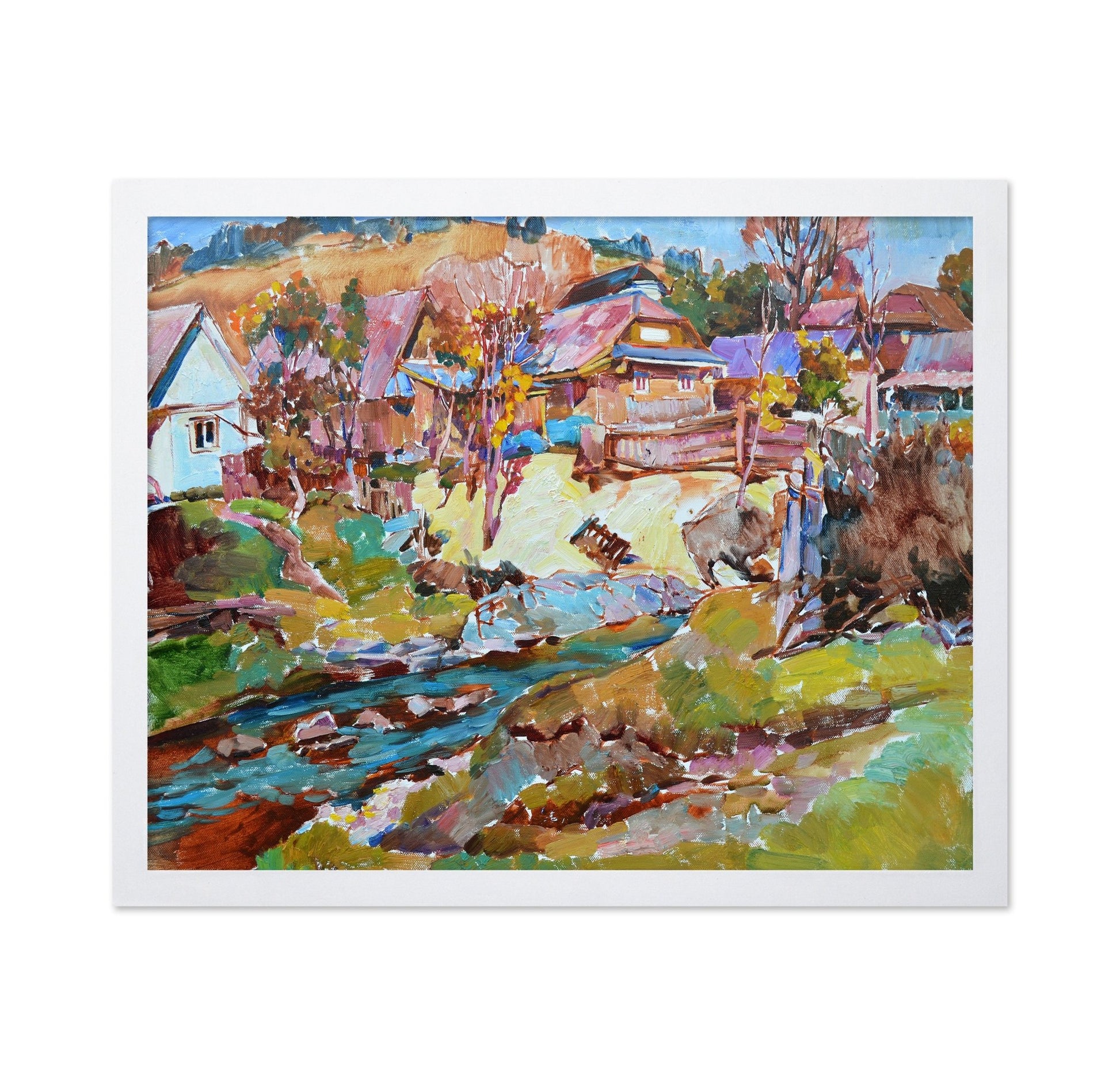 Countryside Stream Village