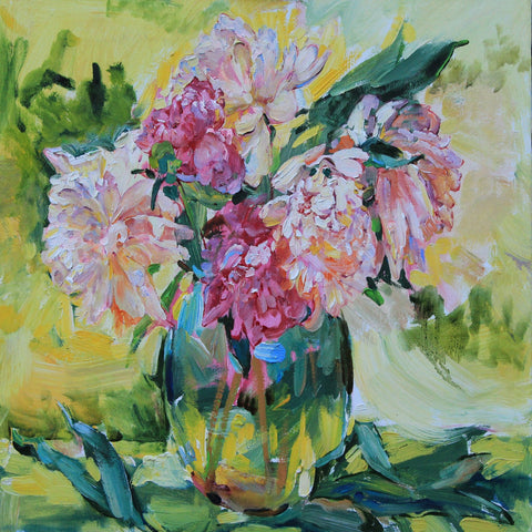 Peony Bouquet Still Life