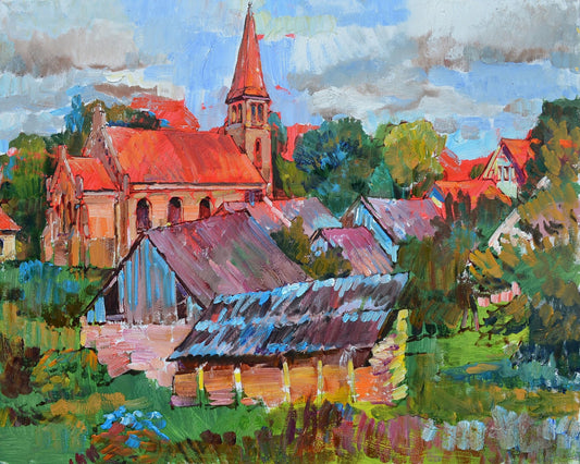 Village Church Landscape