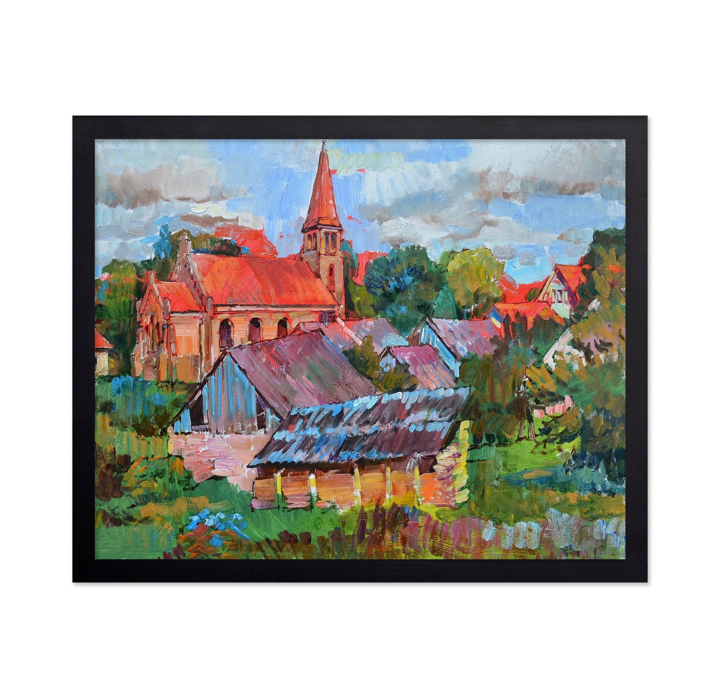 Village Church Landscape