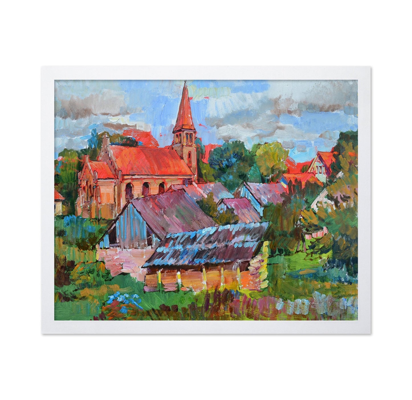 Village Church Landscape