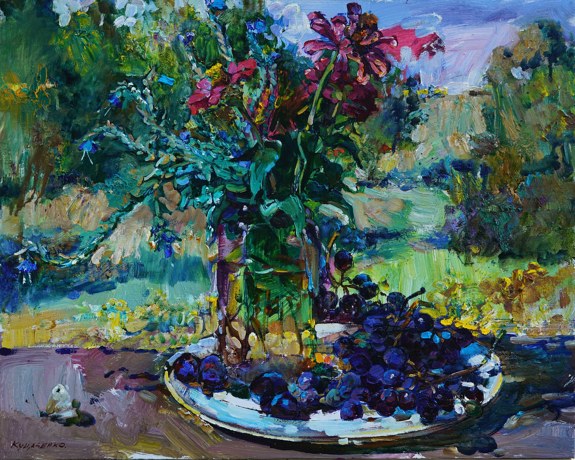 Floral Still Life Vase