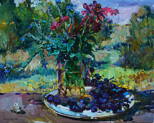 Floral Still Life Vase