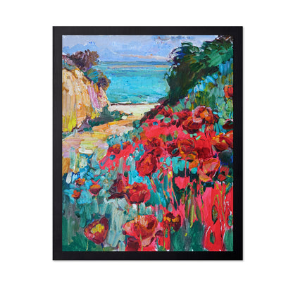 Coastal Floral Cliffs