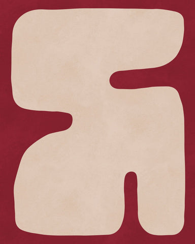 Abstract Cream Figure