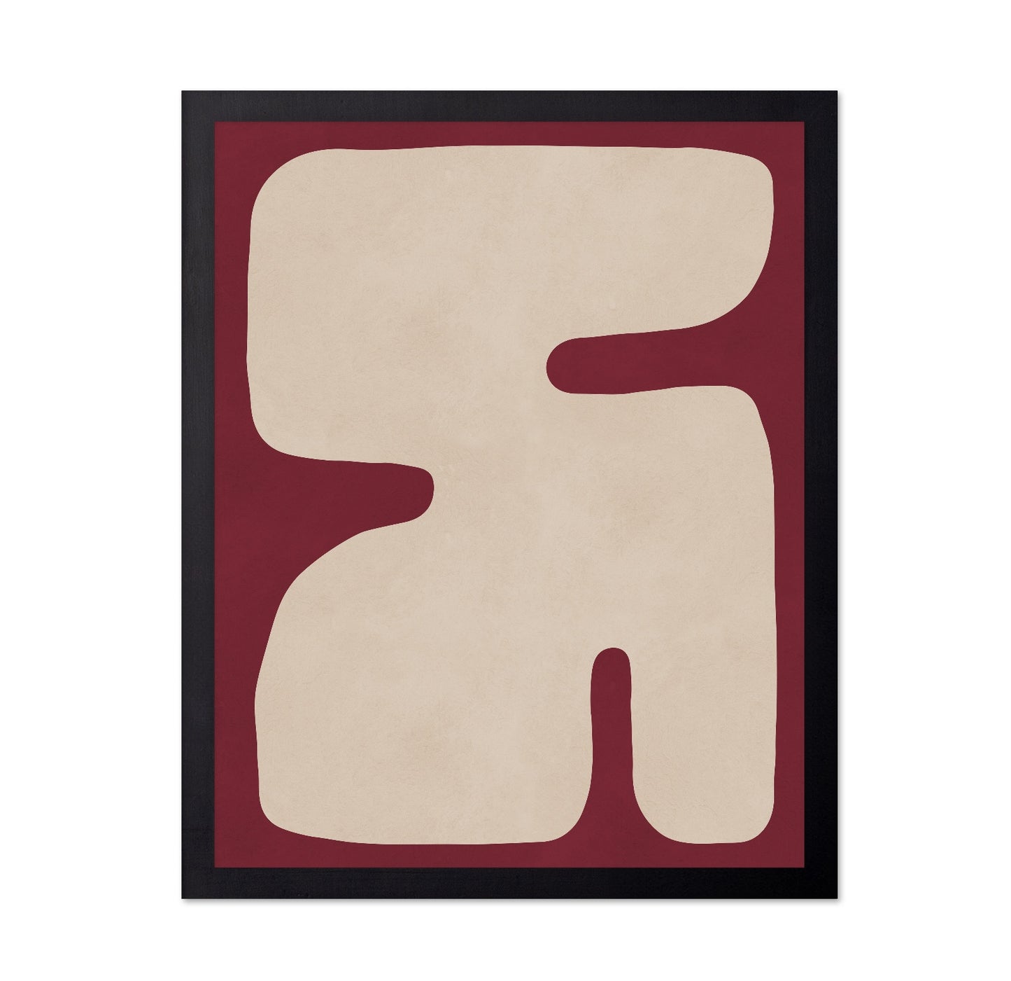 Abstract Cream Figure