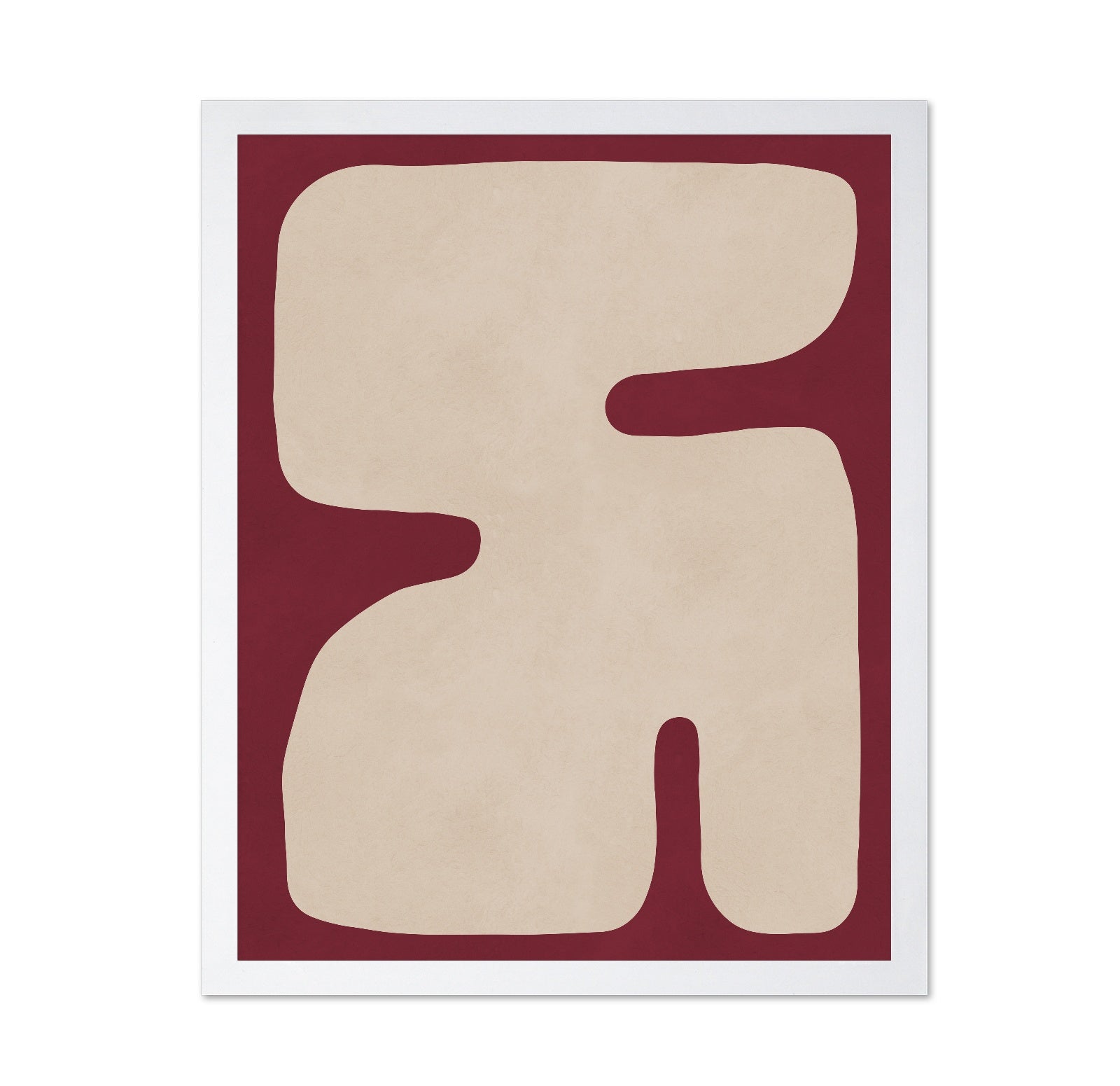 Abstract Cream Figure