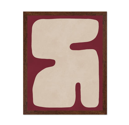 Abstract Cream Figure