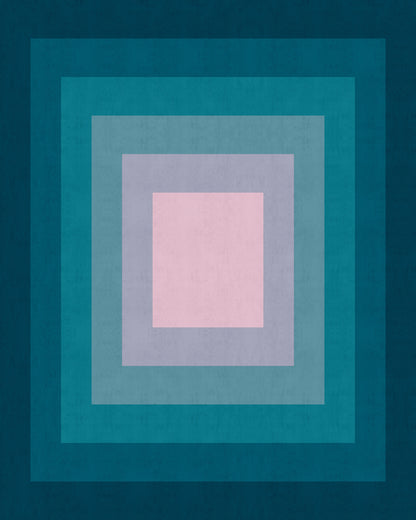 Teal Square Layers