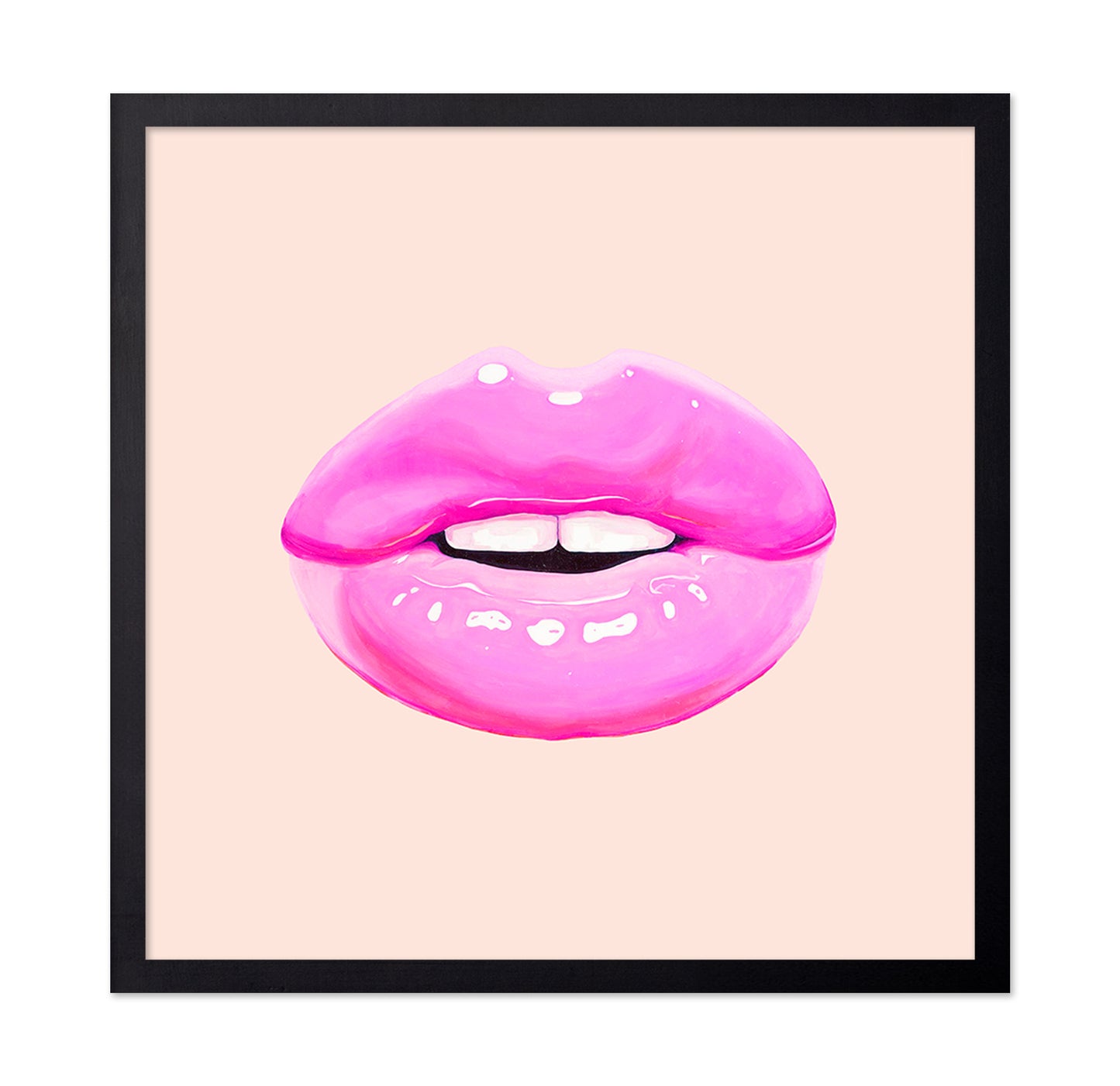 Pink Glossy Lips