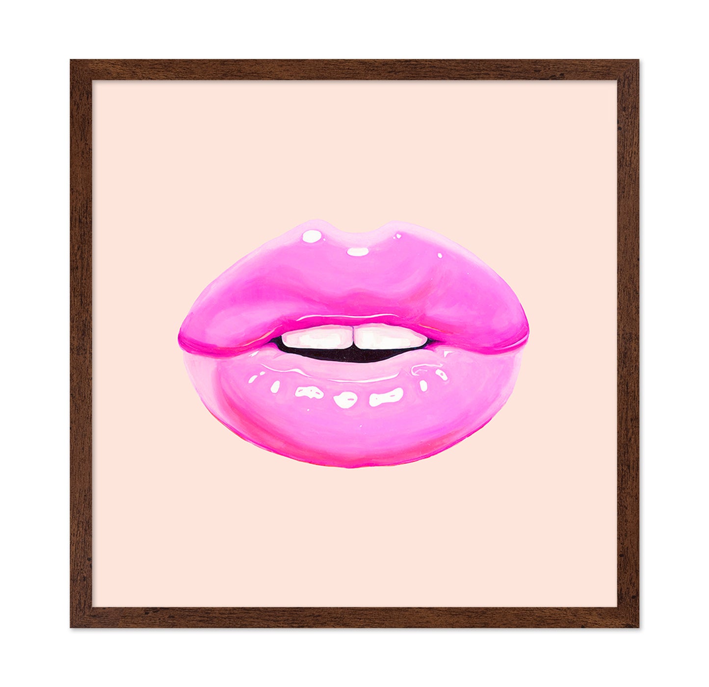 Pink Glossy Lips