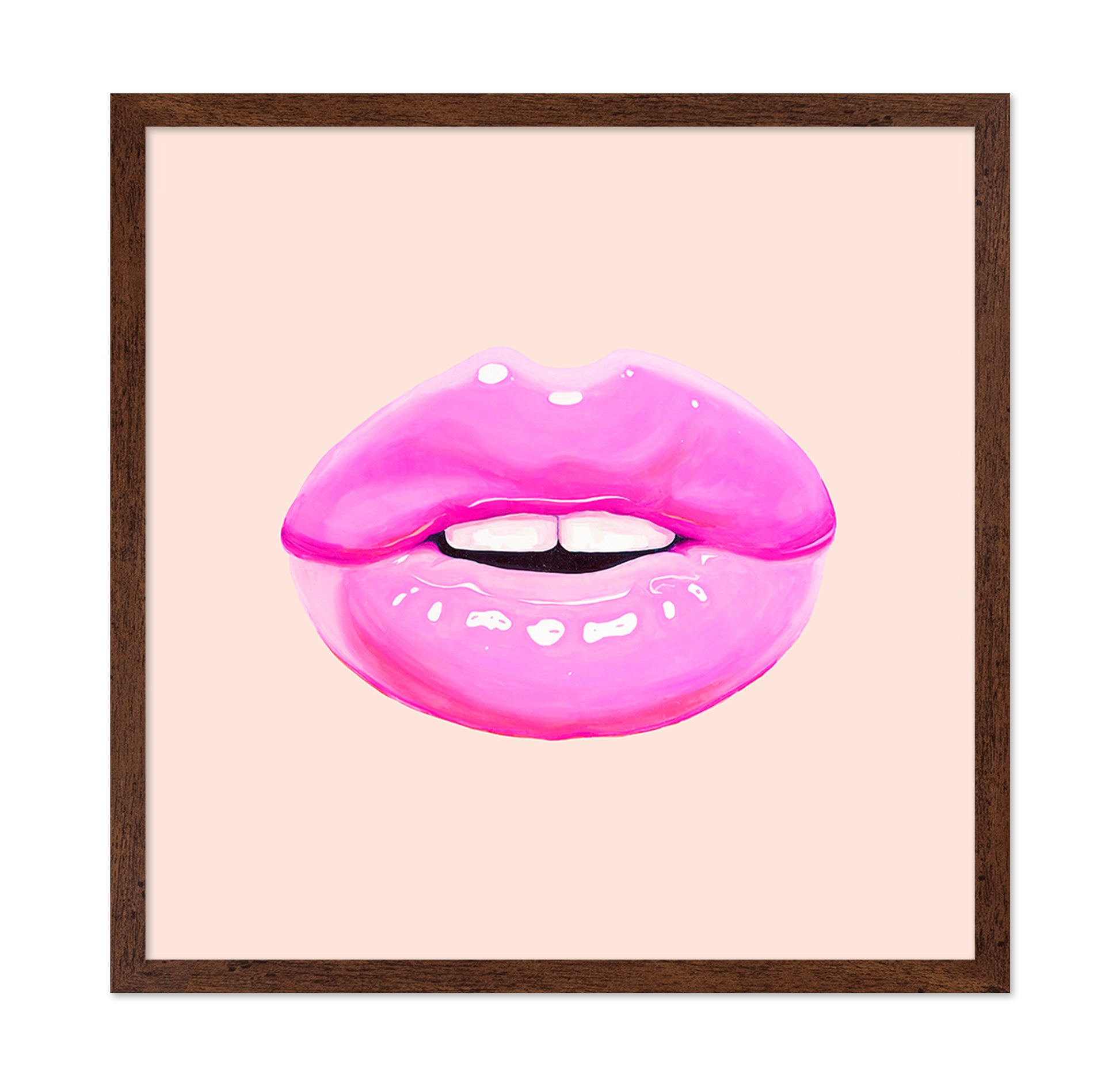 Pink Glossy Lips