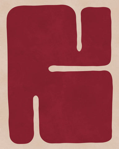 Red Abstract Form No2