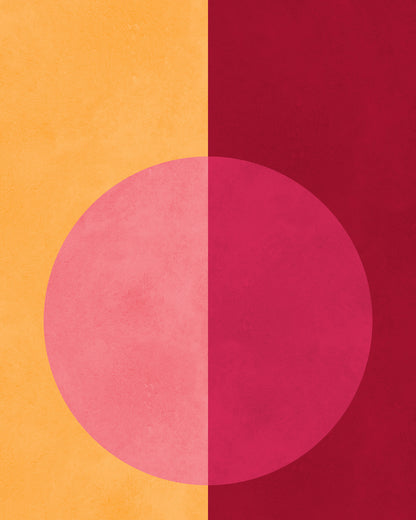 Split Pink Circle